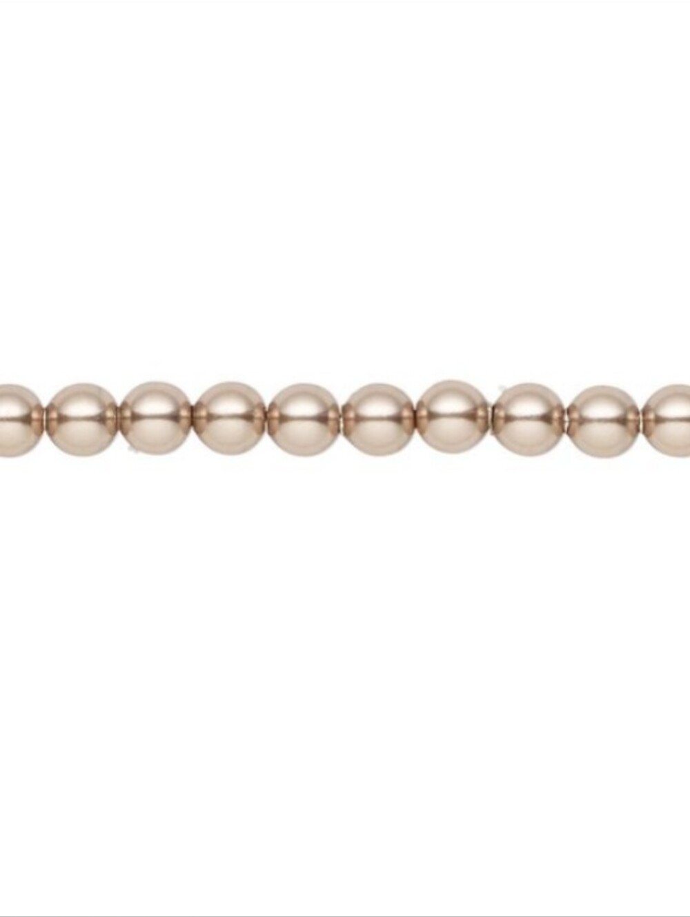 2/$20 4mm Crystal Pearl Bronze Round Beads 100ct H20-1005GP